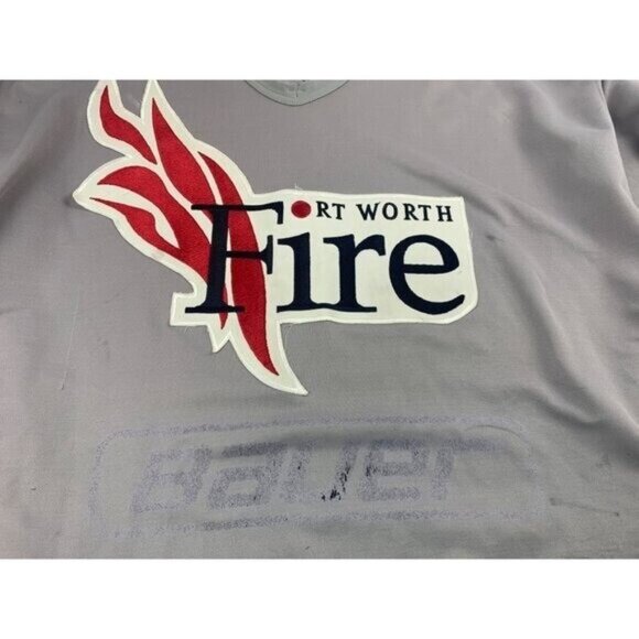 Vintage Fort Worth Fire Central Hockey League Practice Jersey Hockey‎ Circa 1999 - Picture 4 of 9